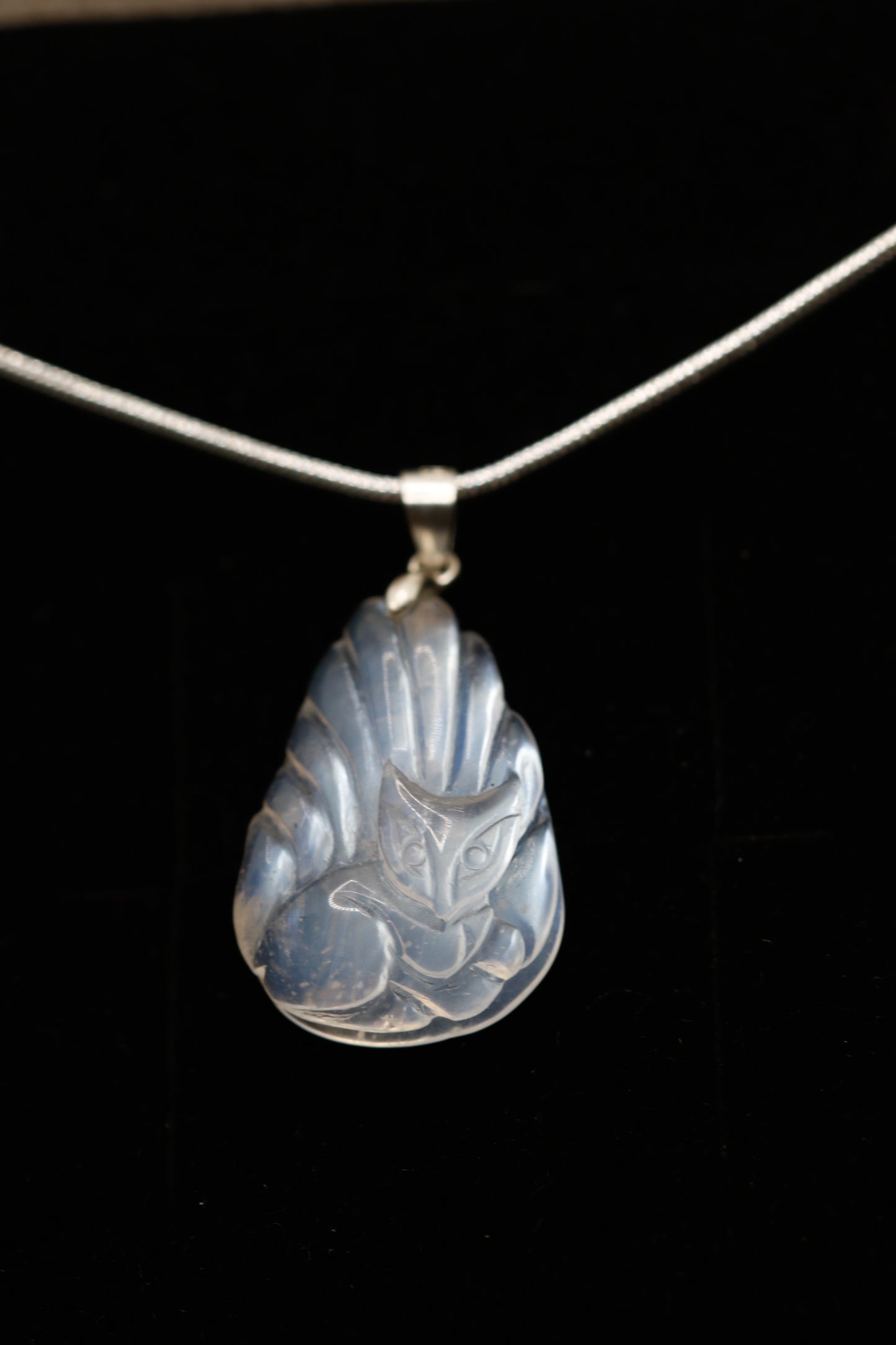 Fox moonstone pendant