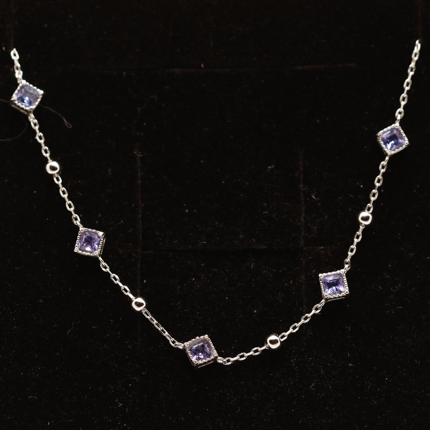 Delicate tanzanite bracelet