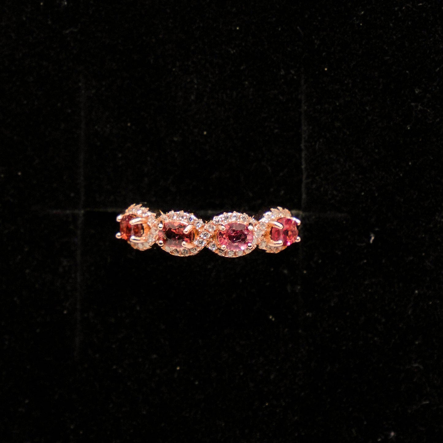Pink tourmaline ring