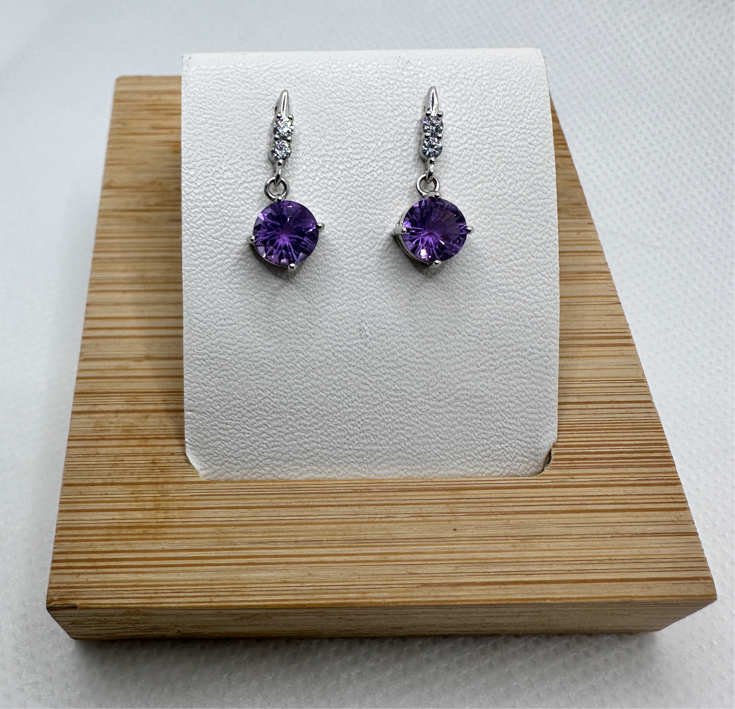 Amethyst dangle earrings