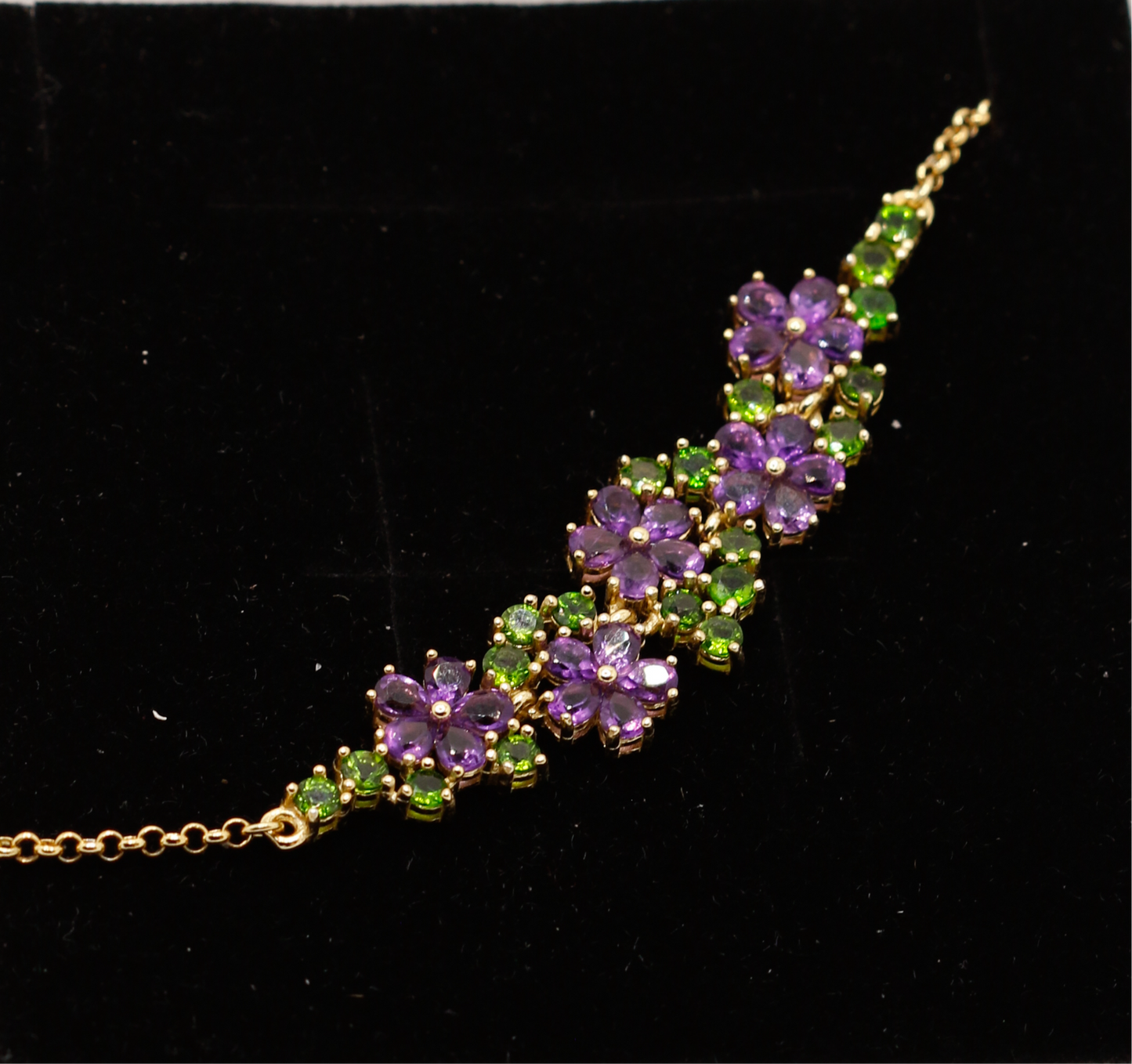 Wildflower bracelet - amethyst