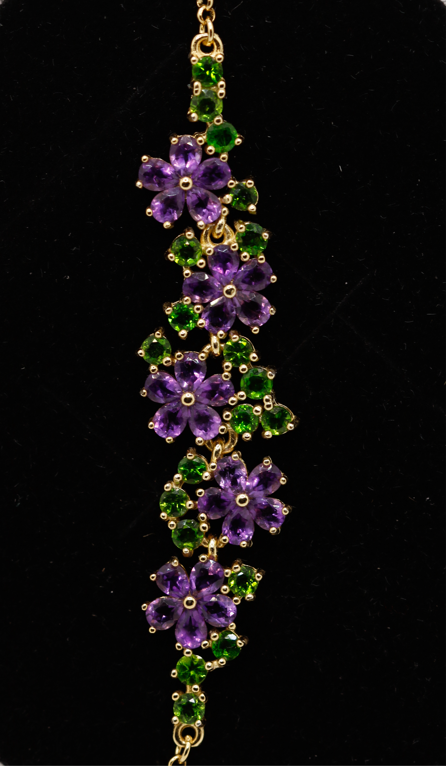 Wildflower bracelet - amethyst