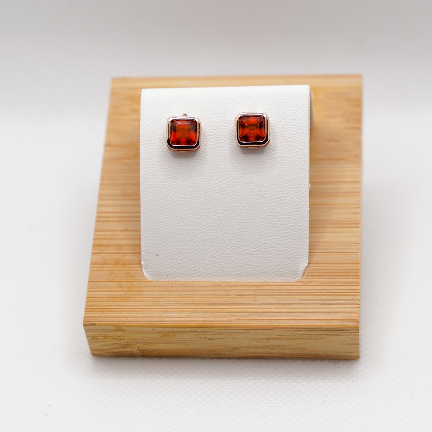 Spessartite garnet earrings