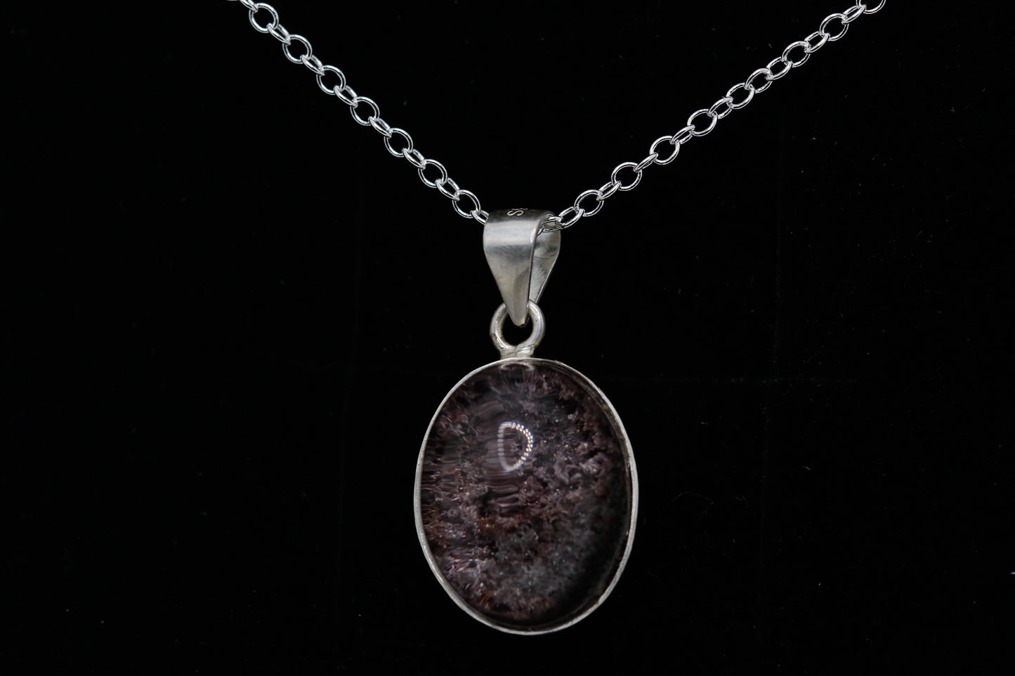 Hidden garden pendant - purple garden quartz