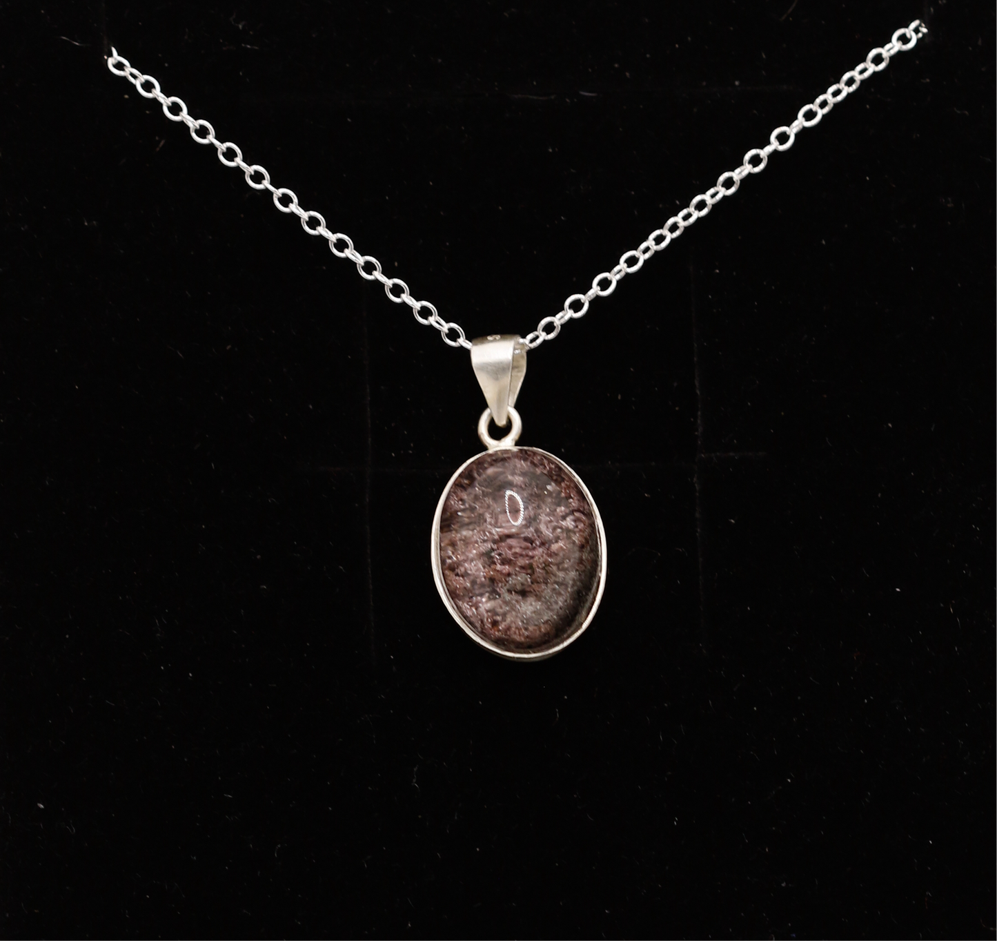 Hidden garden pendant - purple garden quartz