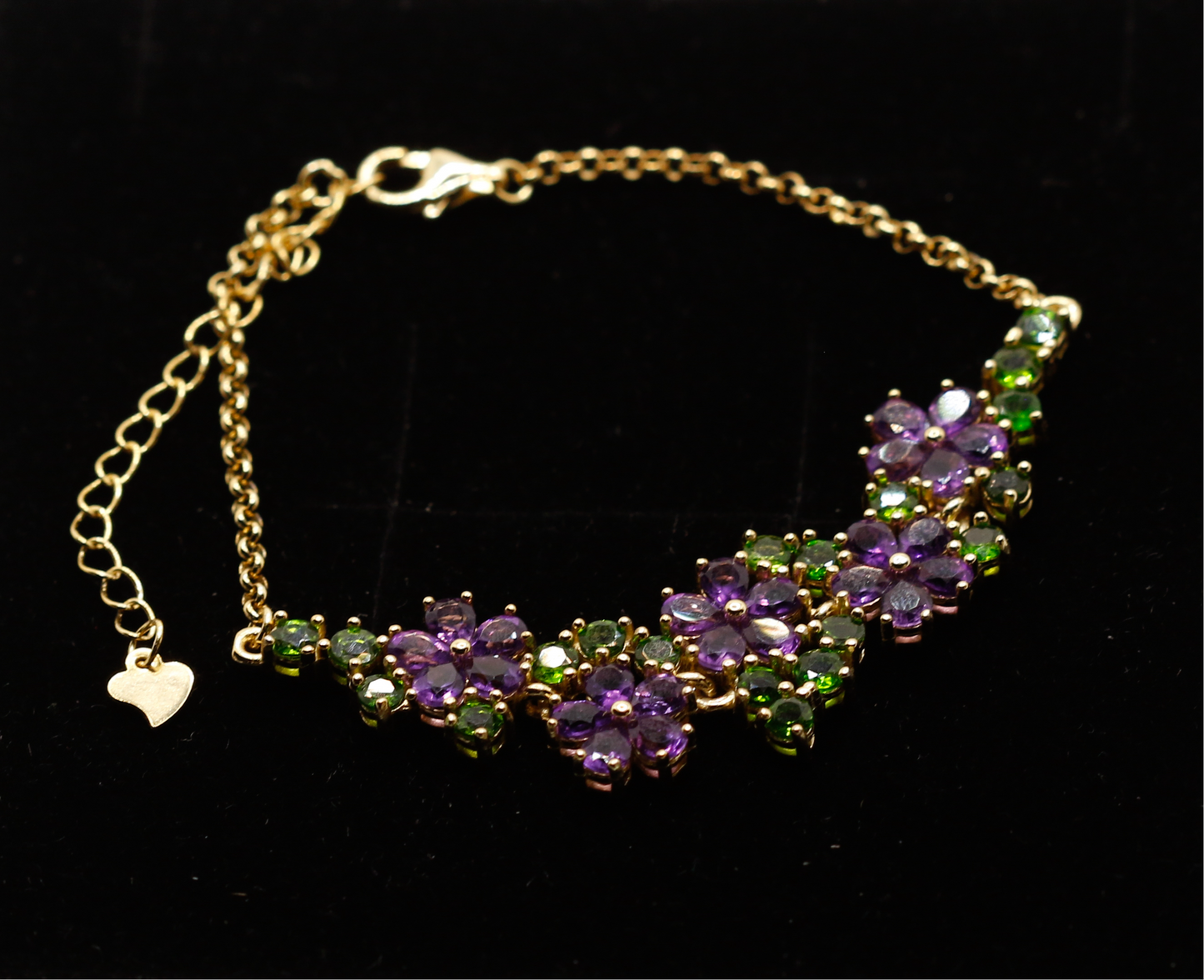 Wildflower bracelet - amethyst