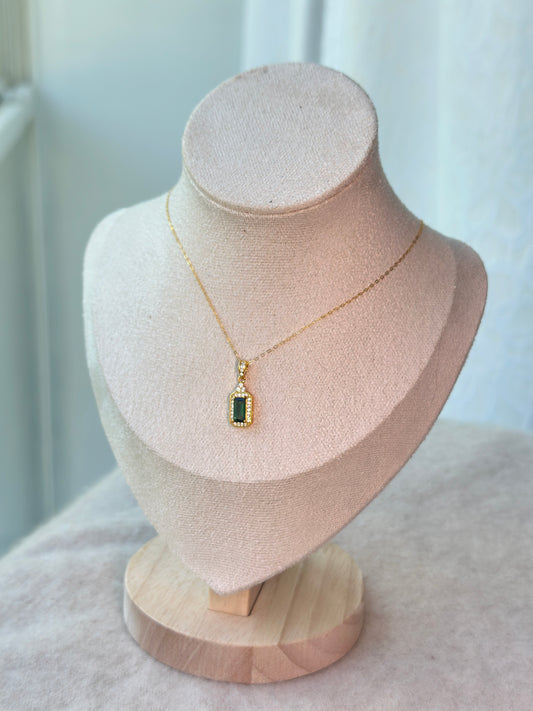 Tourmaline bar pendant